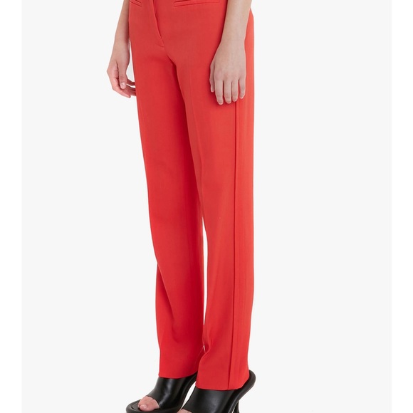 JW Anderson Slim Leg Trousers in red - Picture 7 of 7